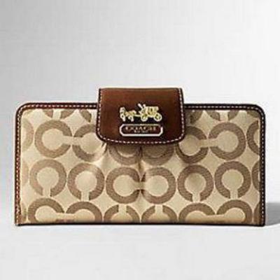 discounted Coach Wallets - 41985 coffee